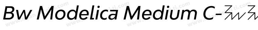Bw Modelica Medium C字体转换